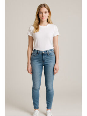 American Eagle Next Level Stretch Skinny Jeans Size 6 Short Light Wash Denim